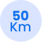 Covers 50 km in Bengaluru & Chennai